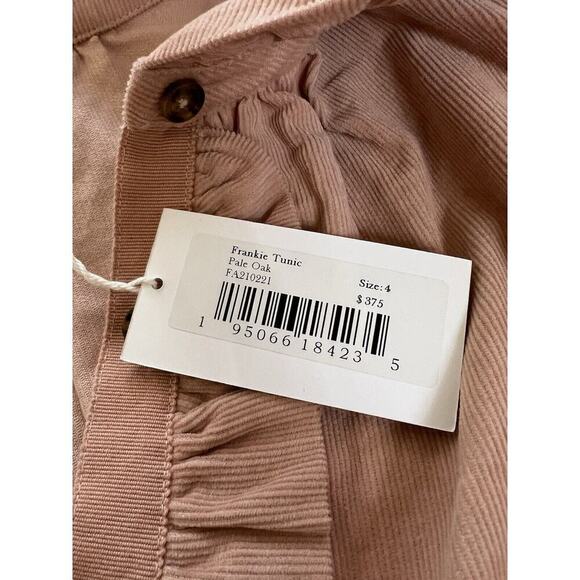 Ulla Johnson Frankie Tunic in Pale Oak Long Sleeve Blouse Top Size 4 NWT - Picture 5 of 9